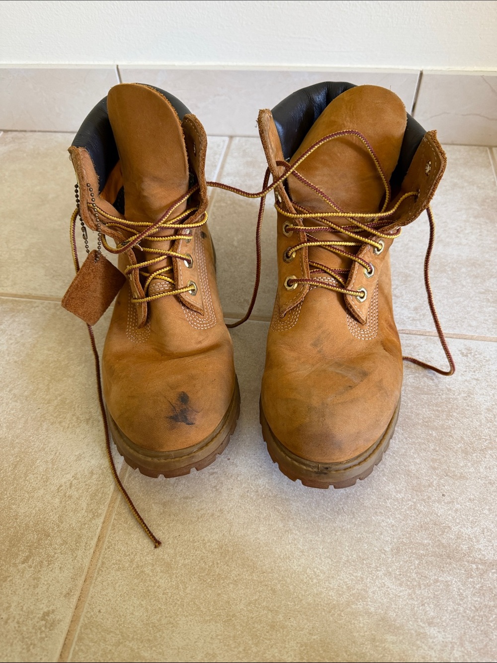 Womens Timberland
 Work Boots in Wheat Brown - Durable Lace-Up Style